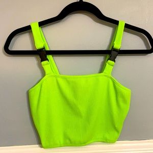 Neon Green Crop Tank